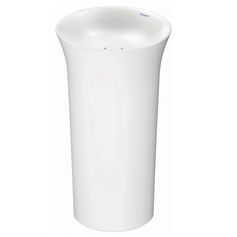 Раковина, Duravit, White Tulip, шгв 500*500*900, отверстия для смесителя-отсутствуют, подключение к стене, цвет-белый