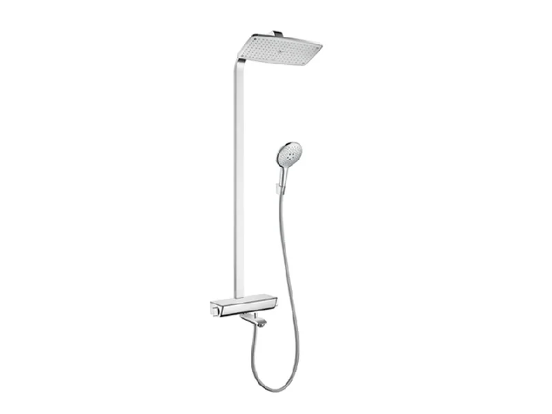 Душевая стойка, Hansgrohe, Raindance E, цвет-белый/хром
