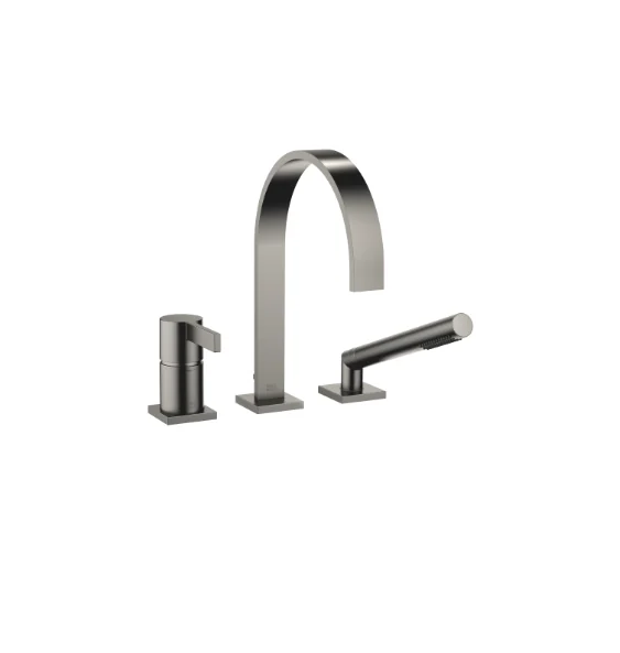 Смеситель для ванны и душа, Dornbracht, MEM, на борт ванны, цвет-Dark Platinum сатинированная