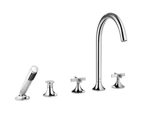 Смеситель для ванны и душа, Dornbracht, Vaia, цвет-Dark Platinum matt