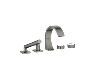 Смеситель для ванны и душа, Dornbracht, CYO, на борт ванны, цвет-Dark Platinum сатинированная