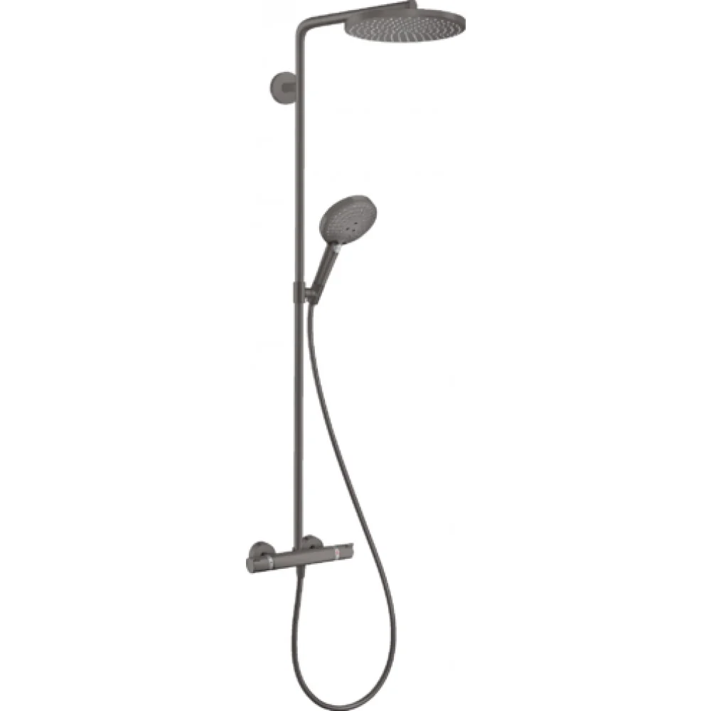 Душевая стойка, Hansgrohe, Raindance Select S, цвет-шлифованный черный хром