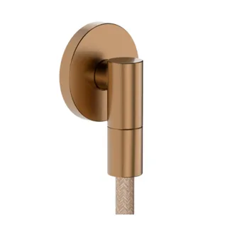 Шланговое подсоединение, Hansgrohe, FixFit Fine S, цвет-бронза шлифованная