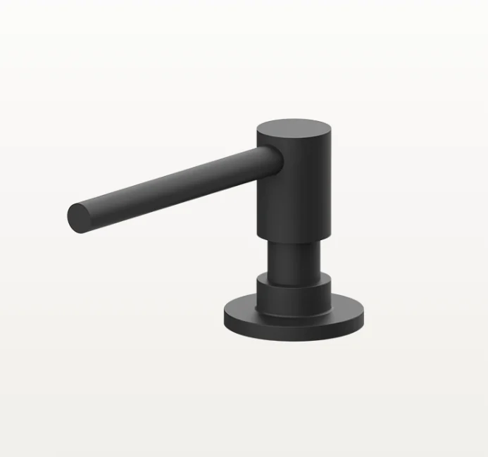 Дозатор для жидкого мыла, Gessi, Kitchen, шгв 45*129*65, цвет дозатора-черный матовый