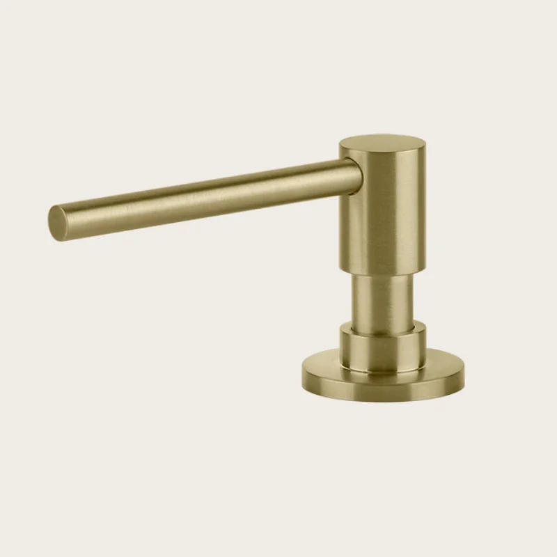 Дозатор для жидкого мыла, Gessi, Kitchen, шгв 45*129*65, цвет дозатора-Brushed Brass PVD