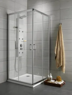 Душевая кабина, Radaway, Premium Plus D, шгв 800*1200*1900, петли-универсальные (слева или справа), хром, цвет стекл-прозрачный, Easy Clean — иконка