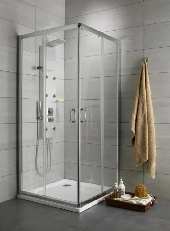 Душевая кабина, Radaway, Premium Plus C, шгв 900*900*1900, петли-универсальные (слева или справа), хром, цвет стекл-прозрачный, Easy Clean