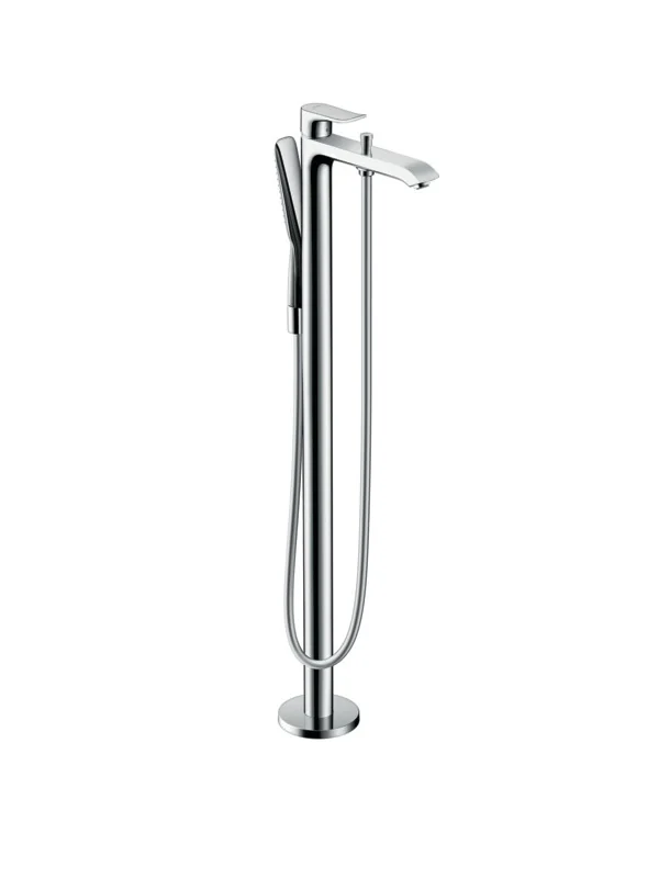 Смеситель для ванны и душа, Hansgrohe, Metris, напольный, цвет-хром