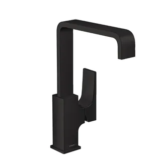 Смеситель для раковины, Hansgrohe, Metropol, цвет-черный матовый