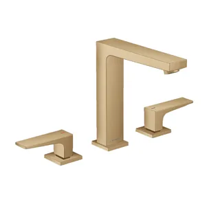 Смеситель для раковины, Hansgrohe, Metropol, цвет-шлифованная бронза