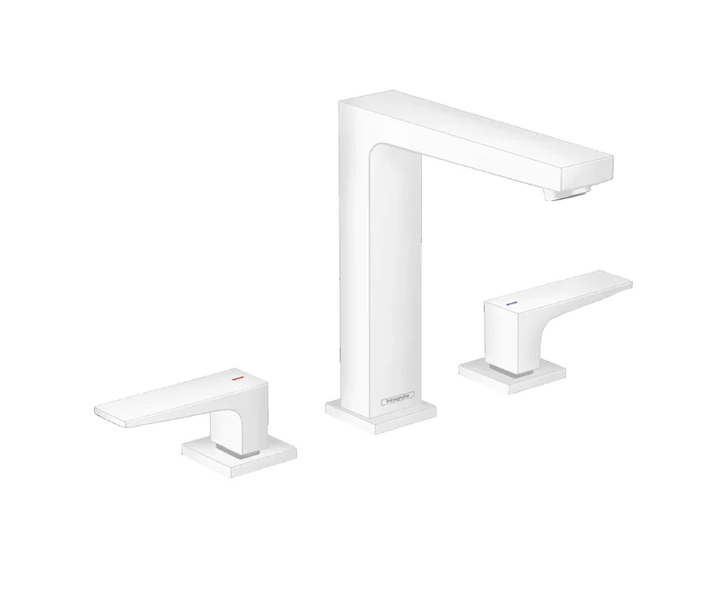 Смеситель для раковины, Hansgrohe, Metropol, цвет-белый матовый