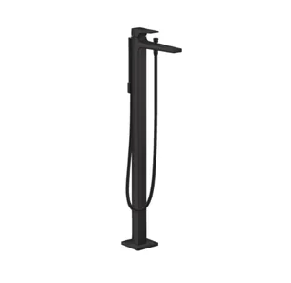Смеситель для ванны и душа, Hansgrohe, Metropol, напольный, цвет-черный матовый