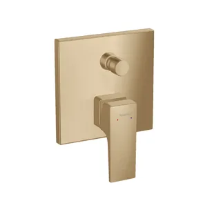 Смеситель для душа, Hansgrohe, Metropol, на 2 потребителя, цвет-шлифованная бронза
