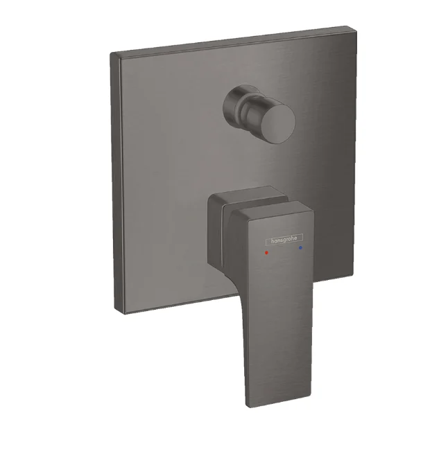 Смеситель для душа, Hansgrohe, Metropol, на 2 потребителя, цвет-шлифованный черный хром