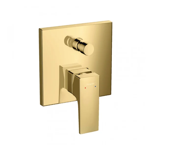 Смеситель для душа, Hansgrohe, Metropol, на 2 потребителя, цвет-полированное золото