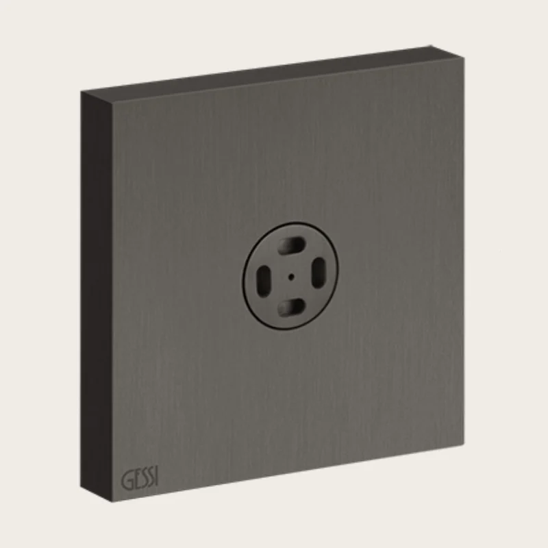Форсунка боковая, Gessi, Rettangolo, цвет-Black Metal Brushed PVD