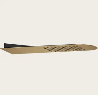 Верхний душ, Gessi, Tremillimetri, Tondo, 195*620, цвет-Warm Bronze Brushed PVD