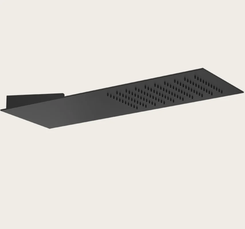 Верхний душ, Gessi, Tremillimetri, Quadro, 195*550, цвет-черный матовый