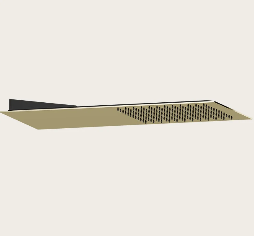 Верхний душ, Gessi, Tremillimetri, Quadro, 300*300, цвет-Brass PVD