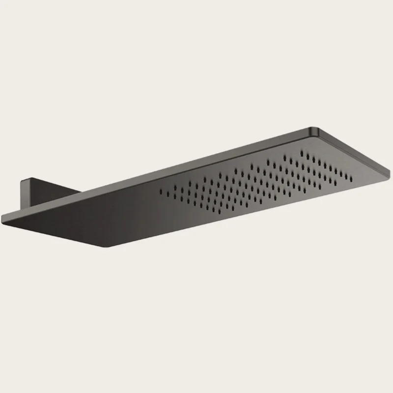 Верхний душ, Gessi, 550*200, цвет-Black Metal Brushed PVD