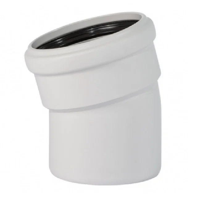 Отвод, Ostendorf, Skolan Safe, SKB, 15°, 75, PP-MD, цвет-RAL 7035 светло-серый