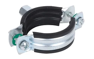 Хомут оцинкованный, 2S, M8, 10-14 мм, с epdm