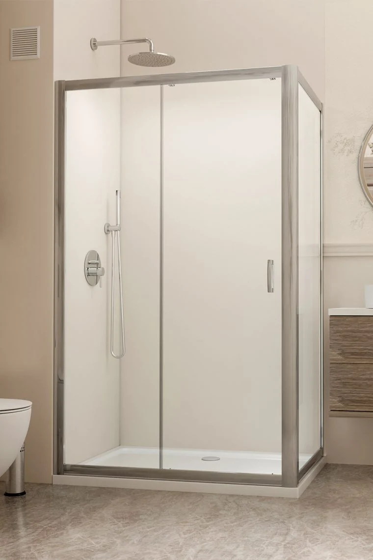 Боковая стенка, Radaway, Premium Plus S, шв 800*1900, хром, цвет стекла-прозрачный, Easy Clean