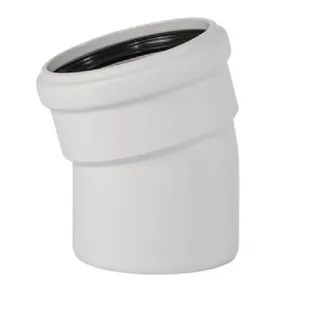 Отвод, Ostendorf, Skolan Safe, SKB, 15°, 110, PP-MD, цвет-RAL 7035 светло-серый