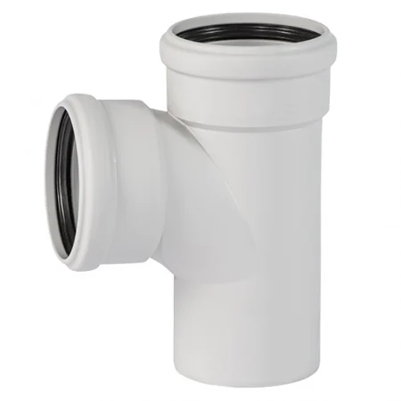 Тройник, Ostendorf, Skolan Safe, SKEA, 87°, 110, 50(58), PP-MD, цвет-RAL 7035 светло-серый