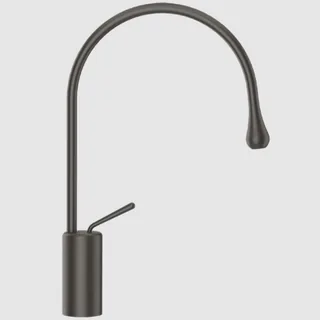 Смеситель для раковины, Gessi, Goссia, на раковину/столешницу, цвет-Black Metal Brushed PVD