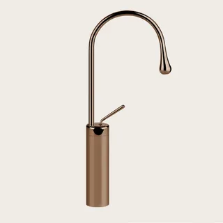 Смеситель для раковины, Gessi, Goссia, цвет-Copper PVD