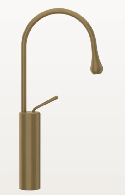 Смеситель для раковины, Gessi, Goссia, цвет-Antique Brass