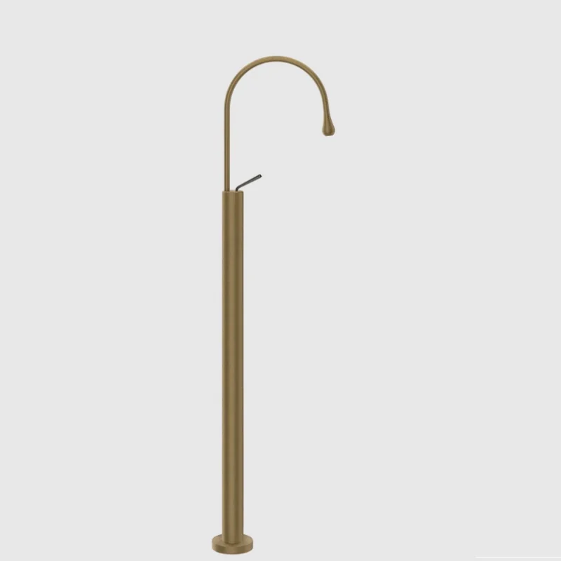 Смеситель для раковины, Gessi, Goссia, напольный, цвет-Antique Brass