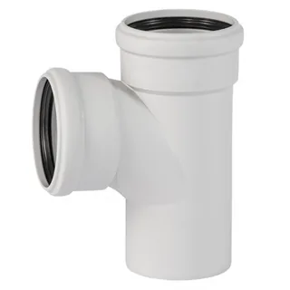 Тройник, Ostendorf, Skolan Safe, SKEA, 87°, 125, 125, PP-MD, цвет-RAL 7035 светло-серый