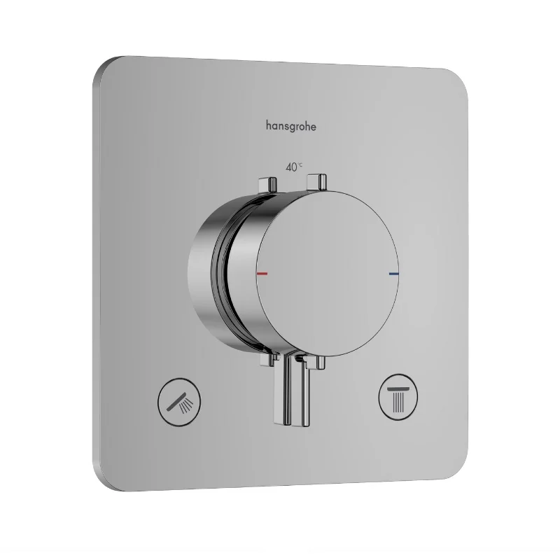 Смеситель для душа, Hansgrohe, Ecostat Comfort Q, на 2 потребителя, цвет-хром