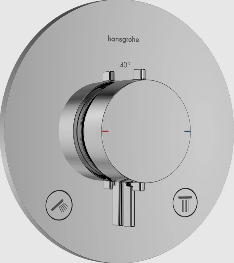 Смеситель для душа, Hansgrohe, Ecostat Comfort, на 2 потребителя, цвет-хром