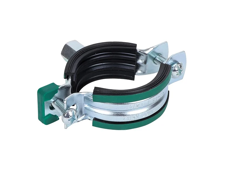 Хомут оцинкованный, KSB2, M8/10, 10-14 мм, с epdm