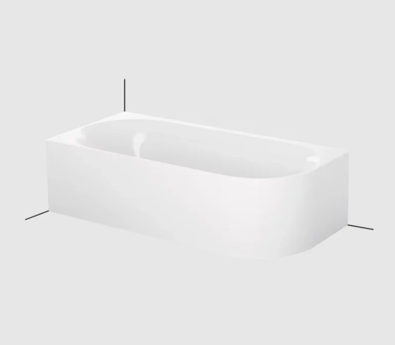Ванна, Bette, BetteLux Oval IV Silhouette, шгв 1950*950*450, BetteGlasur® Plus, цвет-белый