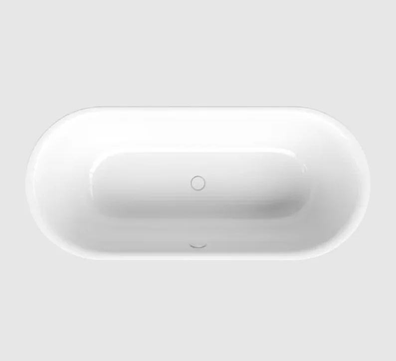 Ванна, Bette, BetteLux Oval, шгв 1800*800*450, BetteGlasur® Plus, цвет-Edelweiss