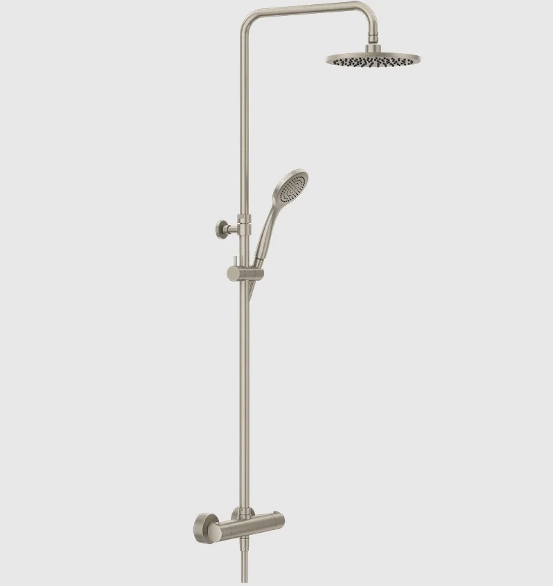 Душевая стойка, Gessi, Minimalistic shower, цвет-Finox Brushed Nickel