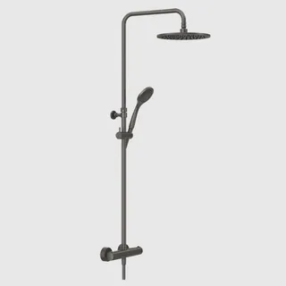 Душевая стойка, Gessi, Minimalistic shower, цвет-Black Metal Brushed PVD