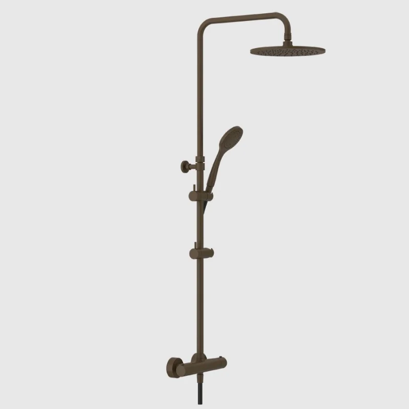 Душевая стойка, Gessi, Minimalistic shower, цвет-Dark Bronze