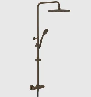 Душевая стойка, Gessi, Minimalistic shower, цвет-Dark Bronze