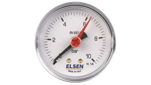 Манометр, ELSEN, Ø-100, 1/4", Н, осевой, PN, бар-0-6