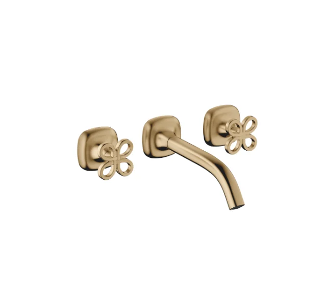 Смеситель для раковины, Dornbracht, COYA, настенный встраиваемый, цвет-Dark Brass сатинированный (PVD)