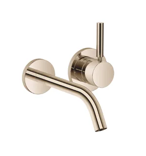 Смеситель для раковины, Dornbracht, Meta, настенный встраиваемый, цвет-Light Gold (PVD)