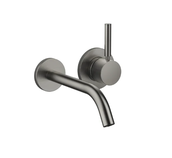 Смеситель для раковины, Dornbracht, Meta, настенный встраиваемый, цвет-Dark Platinum сатинированная