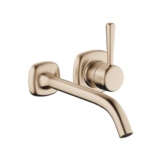 Смеситель для раковины, Dornbracht, COYA, настенный встраиваемый, цвет-Light Gold сатинированное (PVD)