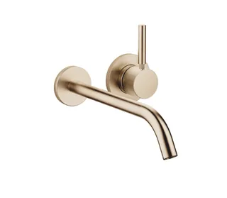 Смеситель для раковины, Dornbracht, Meta, настенный встраиваемый, цвет-Light Gold сатинированный