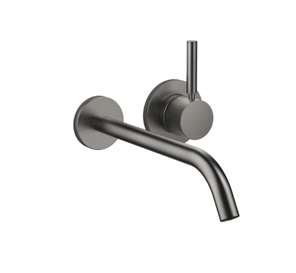 Смеситель для раковины, Dornbracht, Meta, настенный встраиваемый, цвет-Dark Platinum сатинированная